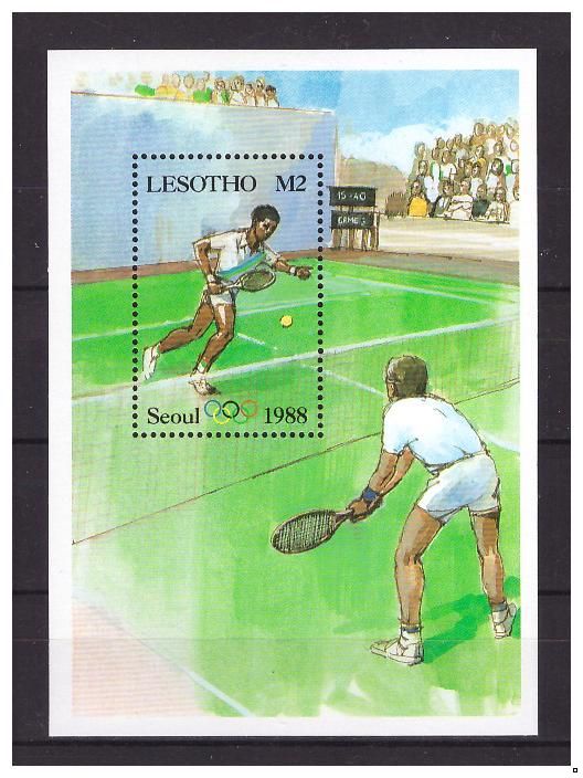 Лесото 1987 г. Олимпиада-88 летняя, блок